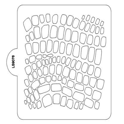 Reptile Skin Pattern Stencil for Cookies or Cakes USA Made LS9076