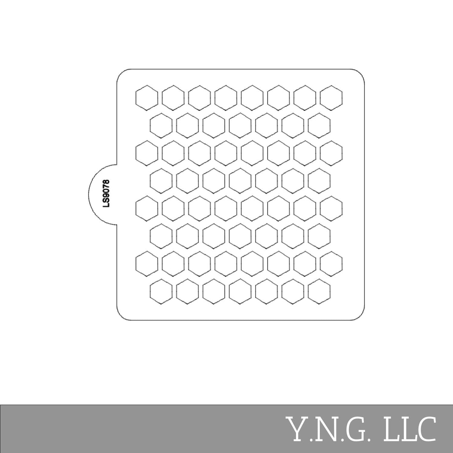 Honeycomb Pattern Stencil for Cookies or Cakes USA Made LS9078