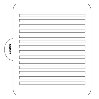 Notebook Paper Pattern Stencil for Cookies or Cakes USA Made LS9080