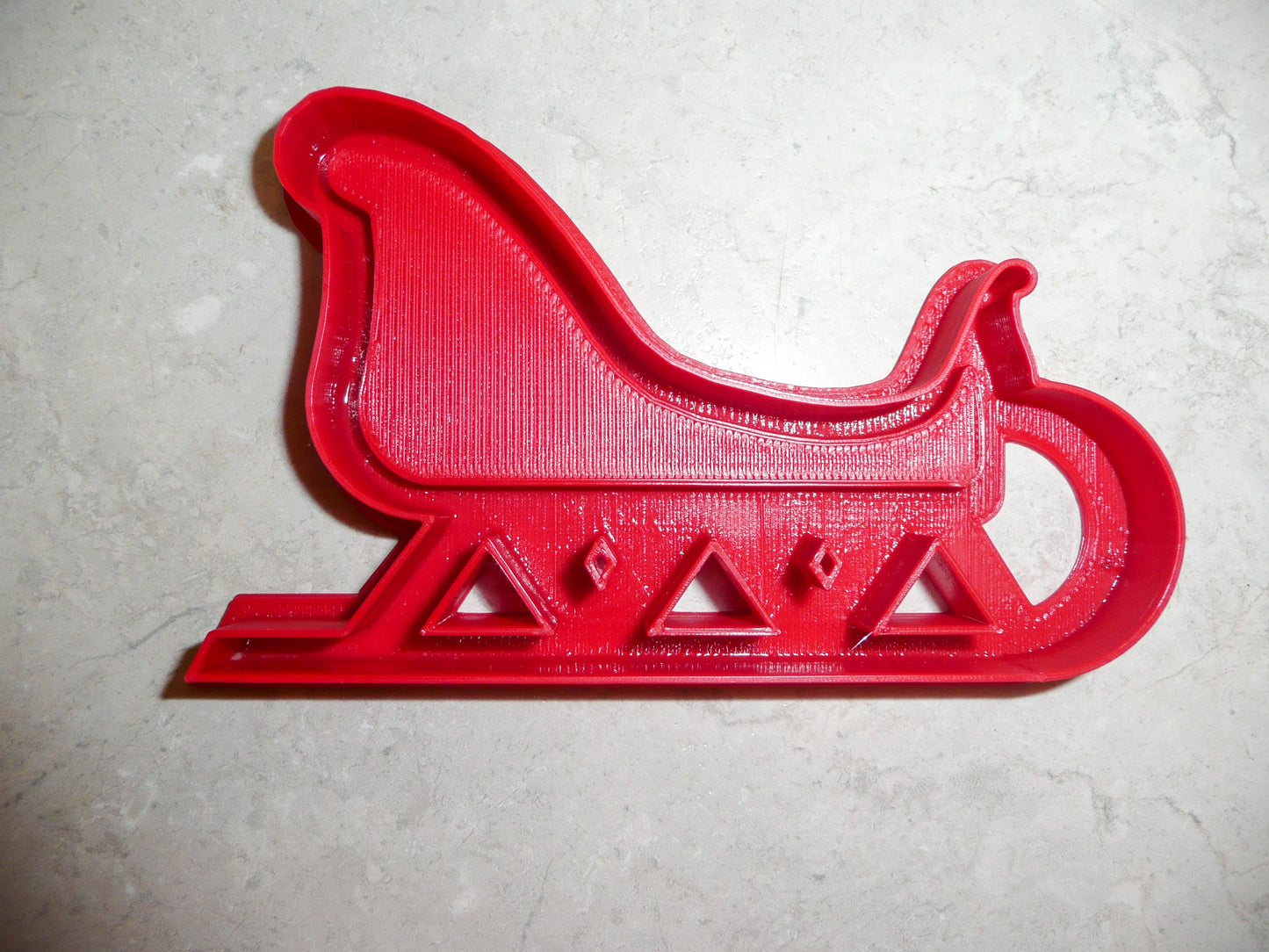 Santa Sleigh Christmas Holiday Winter Snow Ride Cookie Cutter USA PR180