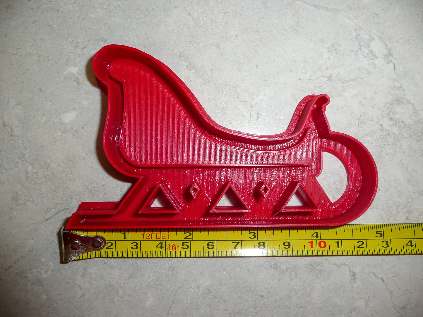 Santa Sleigh Christmas Holiday Winter Snow Ride Cookie Cutter USA PR180