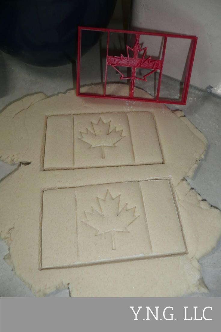 Canada Flag Maple Leaf Canadian Country Cookie Cutter USA PR4109