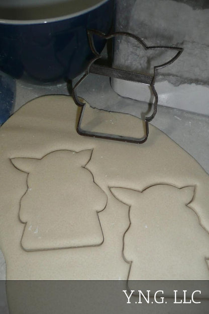 Baby Yoda Outline Pose 2 Adorable Space Child Star Wars Cookie Cutter USA PR3357