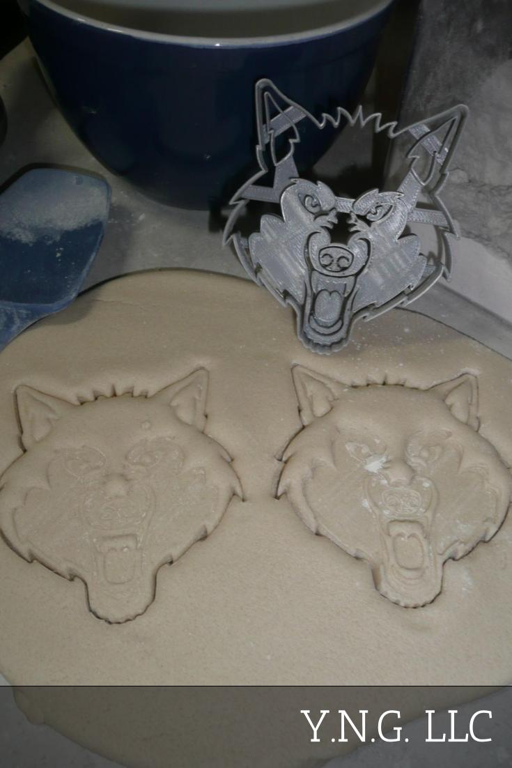 Wolf Face Detailed Wild Animal Canine Baking Tool Cookie Cutter USA PR3382