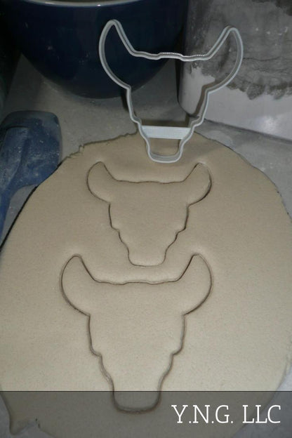 Cow Skull Outline Tattoo Symbol Protection Courage Cookie Cutter USA PR3389