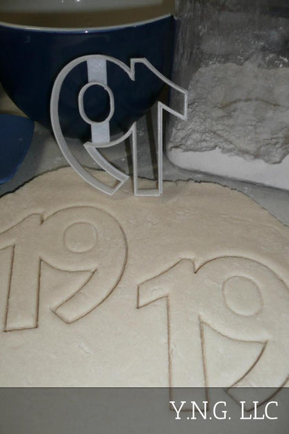 Number 19 Nineteen Birthday Anniversary Sports Cookie Cutter USA PR108-19