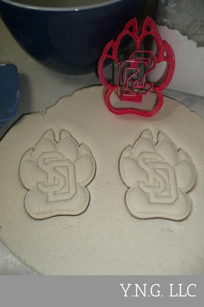 University of South Dakota Coyote Paw Cookie Cutter USA PR3870