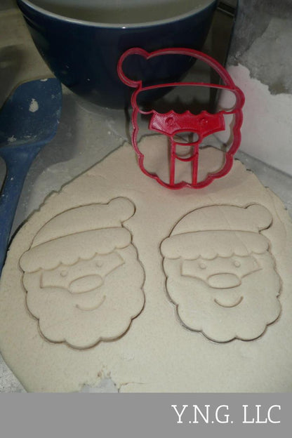 Santa Claus Face Christmas Holiday Season Cookie Cutter USA PR3981