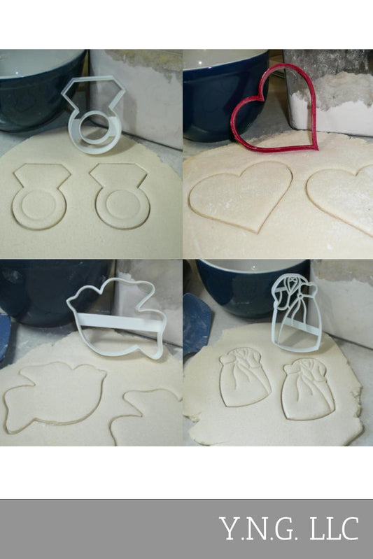 Wedding Doves Ceremony Unity Union Symbol Set Of 4 Cookie Cutters USA PR1324