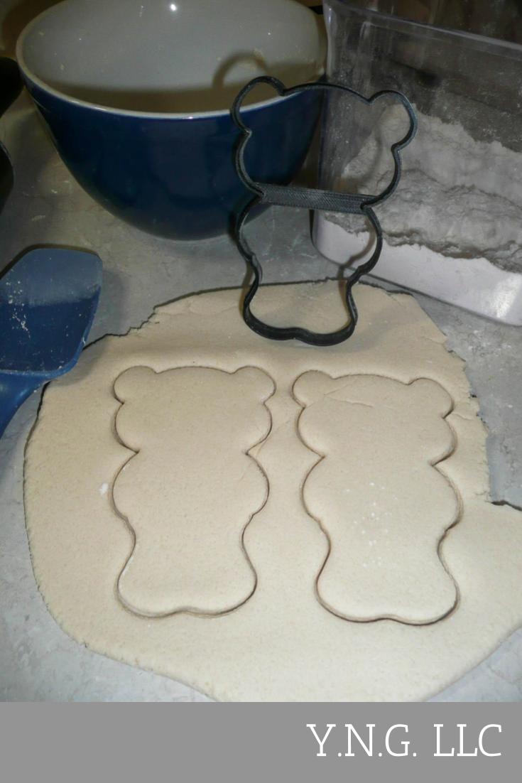 Bear Standing Outline Teddy Gummy Cartoon Style Cookie Cutter USA PR3136