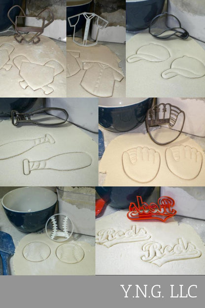 Cincinnati Reds MLB Baseball Team Logo Set Of 7 Cookie Cutters USA PR1235