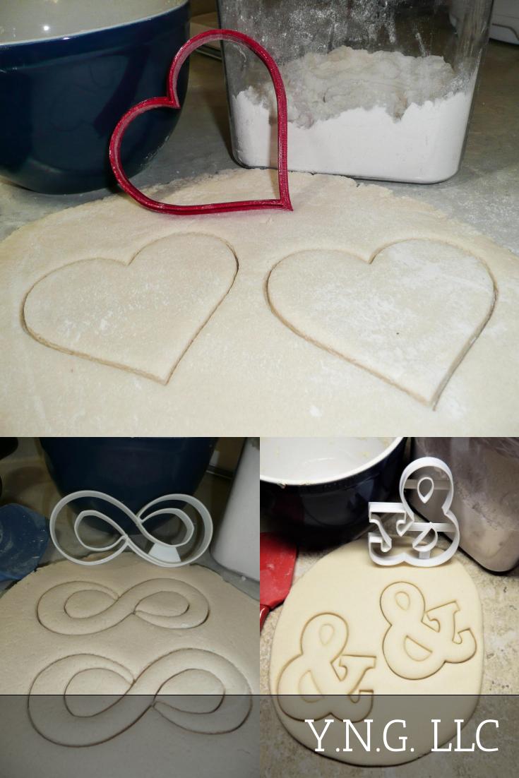 Forever Love Engagement Wedding Anniversary Set Of 3 Cookie Cutters USA PR1323