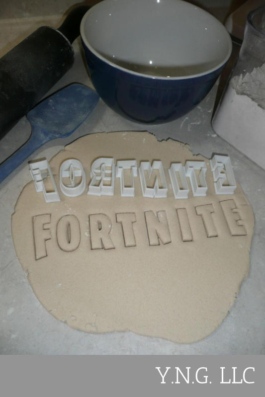 Fortnite Individual Letters 8 piece Video Game Cookie Cutter USA PR2847