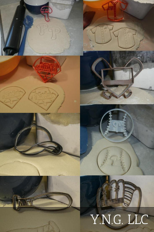 Philadelphia Phillies MLB Baseball Team Set Of 8 Cookie Cutters USA PR1296