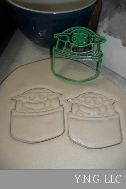 Baby Yoda In Pod Adorable Green Space Child Star Wars Cookie Cutter USA PR3302