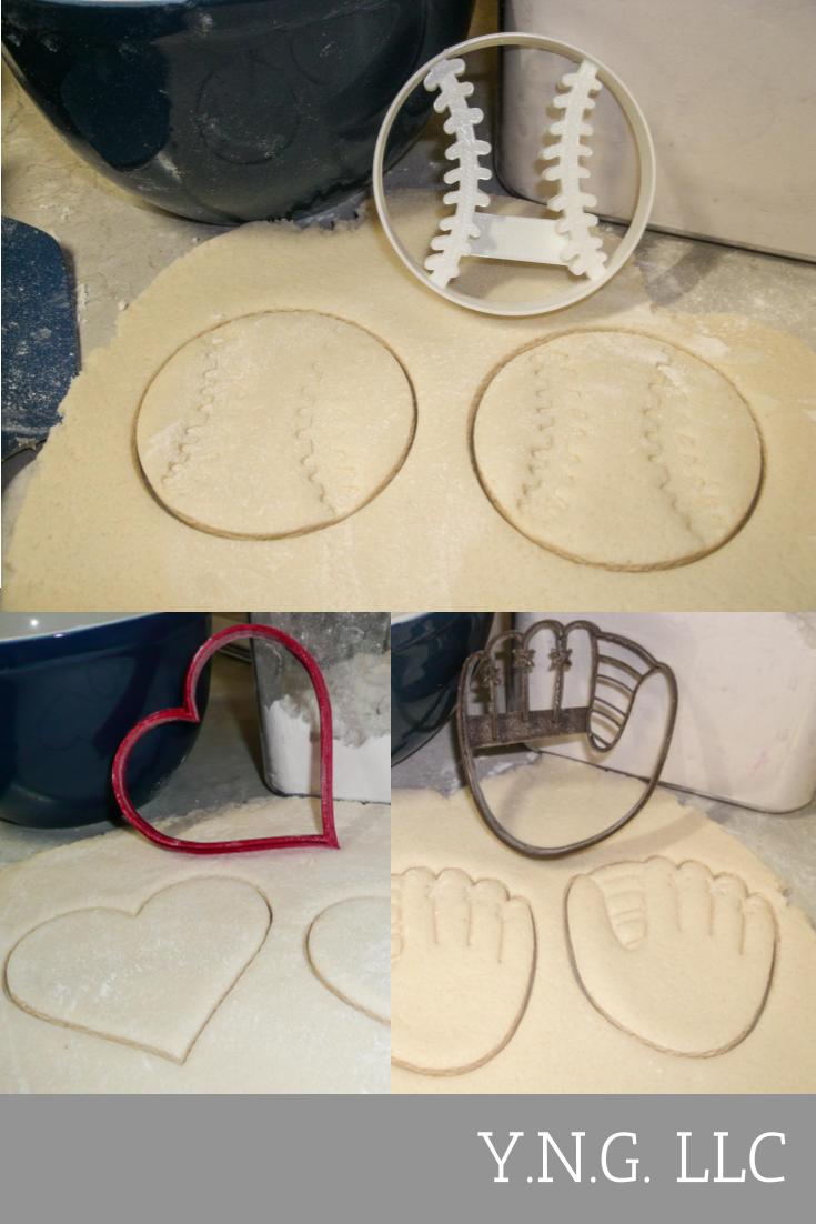You Are A Catch Valentine Baseball Mitt Set of 3 Cookie Cutters USA PR1223