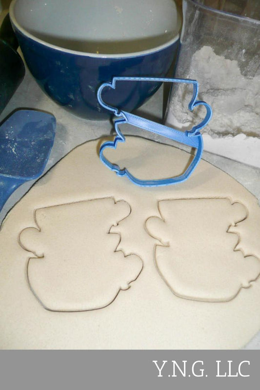 Stacked Tea Cups Teacups Outline Whimsical Theme Party Cookie Cutter USA PR3232
