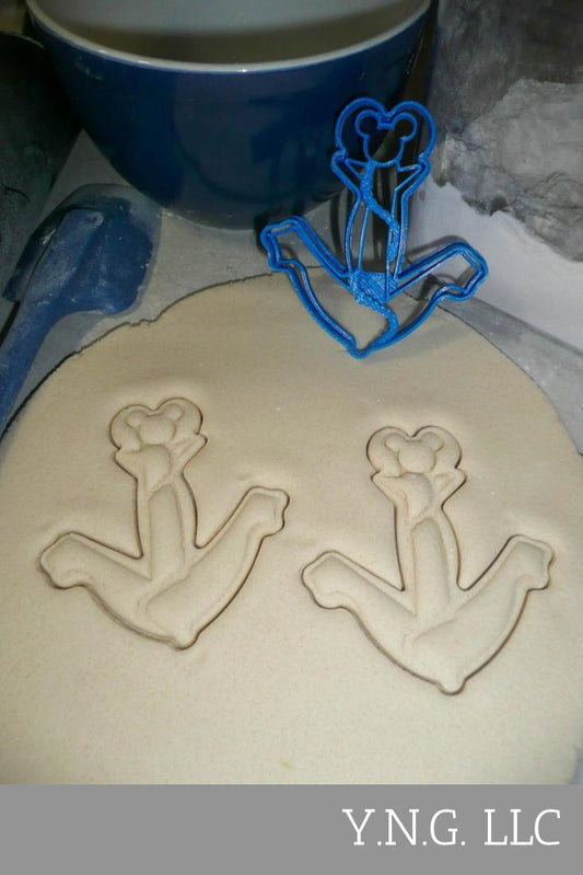 Mickey Mouse Head Boat Ship Anchor Cartoon Character Cookie Cutter USA PR3308