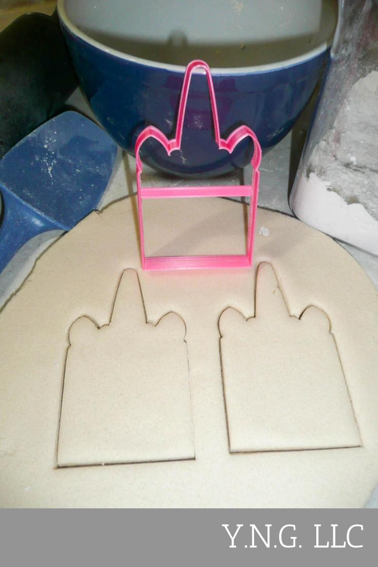 Square Unicorn Head Outline Magical Horse Spiral Horn Cookie Cutter USA PR3233