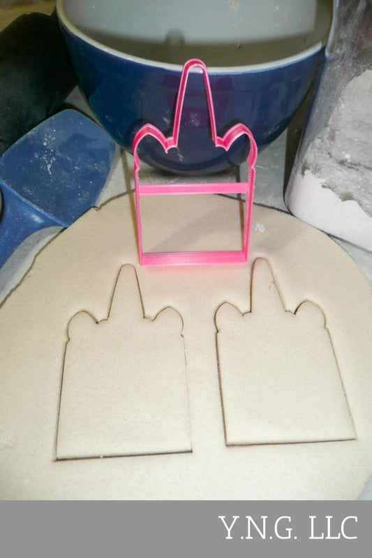 Square Unicorn Head Outline Magical Horse Spiral Horn Cookie Cutter USA PR3233