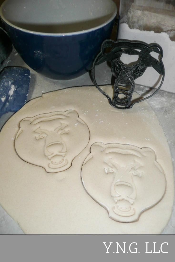 Baylor University Bear Face Bears Sports Athletics Cookie Cutter USA PR3037