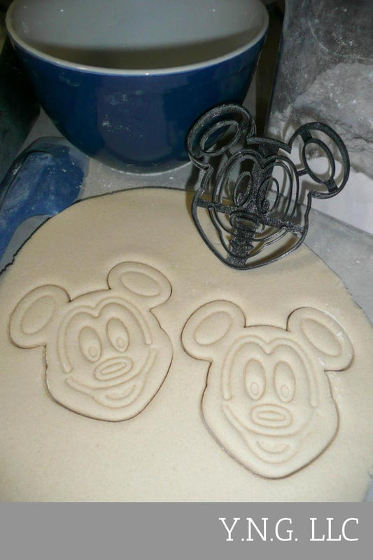 Mickey Mouse Head Face Waffle Breakfast Food Cartoon Cookie Cutter USA PR3313