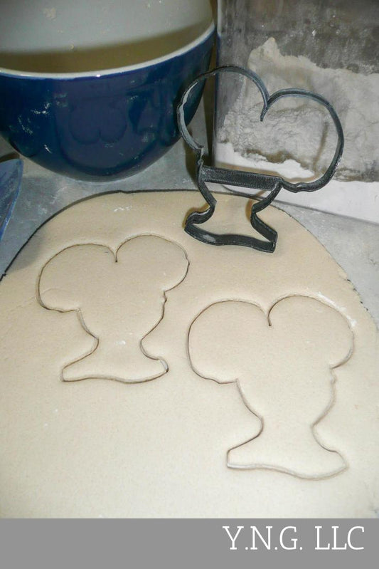 Girl With Afro Ponytails Natural Curls Curly Kinky Hair Cookie Cutter USA PR3023