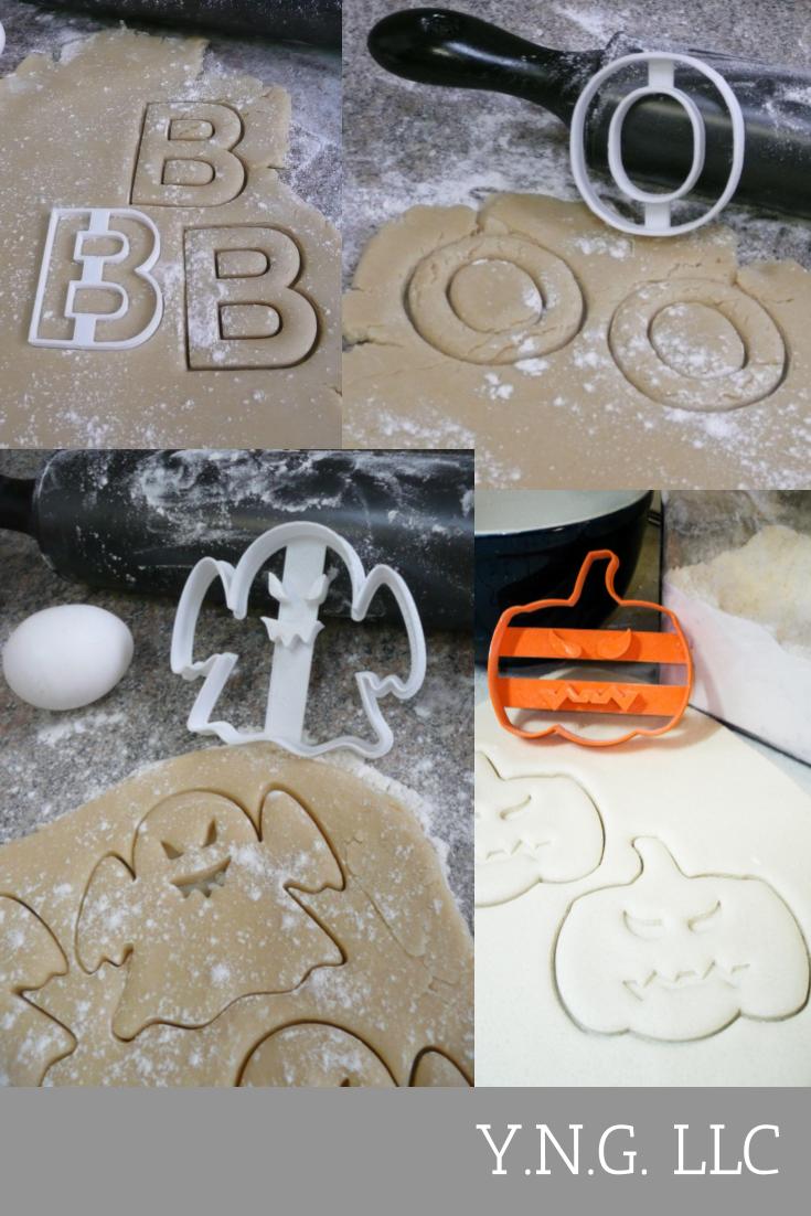 Boo Happy Halloween Ghost Pumpkin Fall Set Of 4 Cookie Cutters USA PR1245