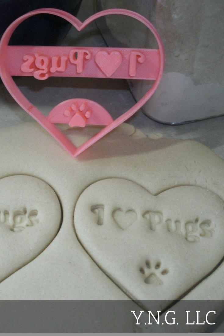 Pug Lover Wrinkly Dog Breed Pet Pup Puppy Set Of 5 Cookie Cutters USA PR1308