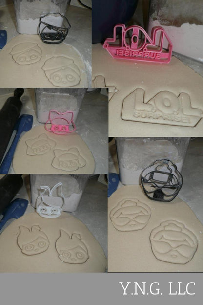 LOL Little Outrageous Littles Surprise Dolls Set Of 5 Cookie Cutters USA PR1247