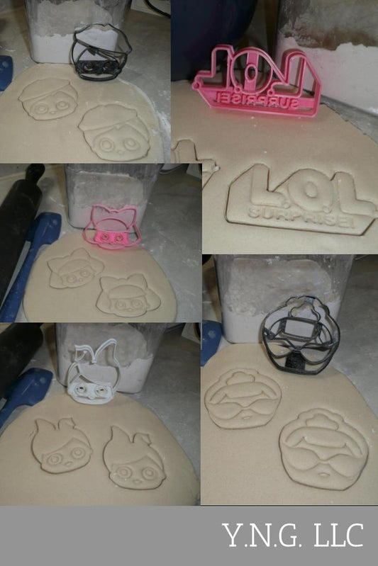 LOL Little Outrageous Littles Surprise Dolls Set Of 5 Cookie Cutters USA PR1247