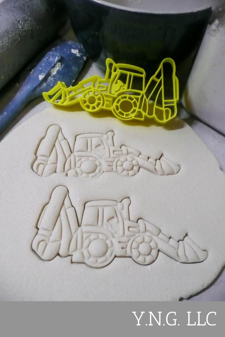 Backhoe Digger Excavating Construction Equipment Cookie Cutter USA PR3231