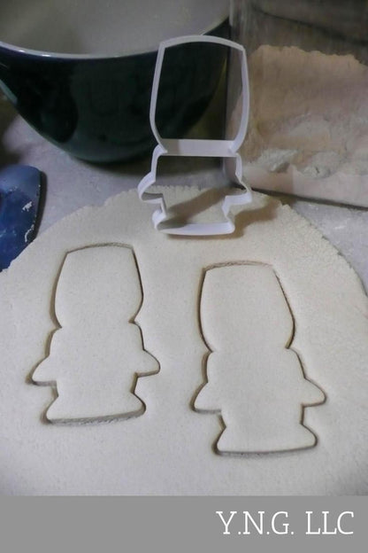 Wine Glass With Bow Tie Outline Engagement Wedding Cookie Cutter USA PR3091