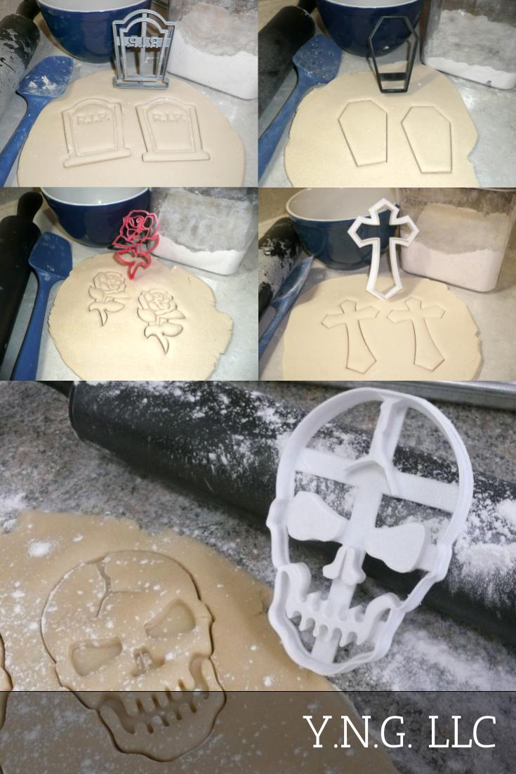 Goth Gothic Culture Subculture Darkness Set Of 5 Cookie Cutters USA PR1327