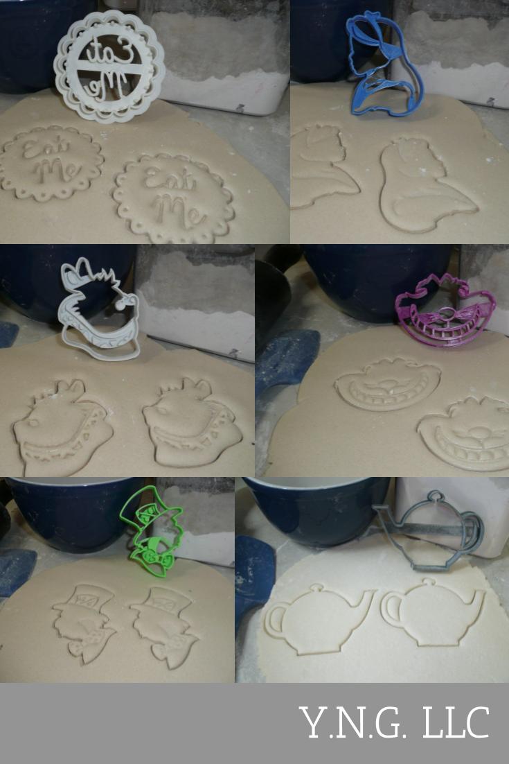 Alice In Wonderland Tea Party Mad Hatter Set Of 6 Cookie Cutters USA PR1266