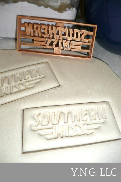 University Of Southern Mississippi Eagles Set Of 2 Cookie Cutters USA PR1255