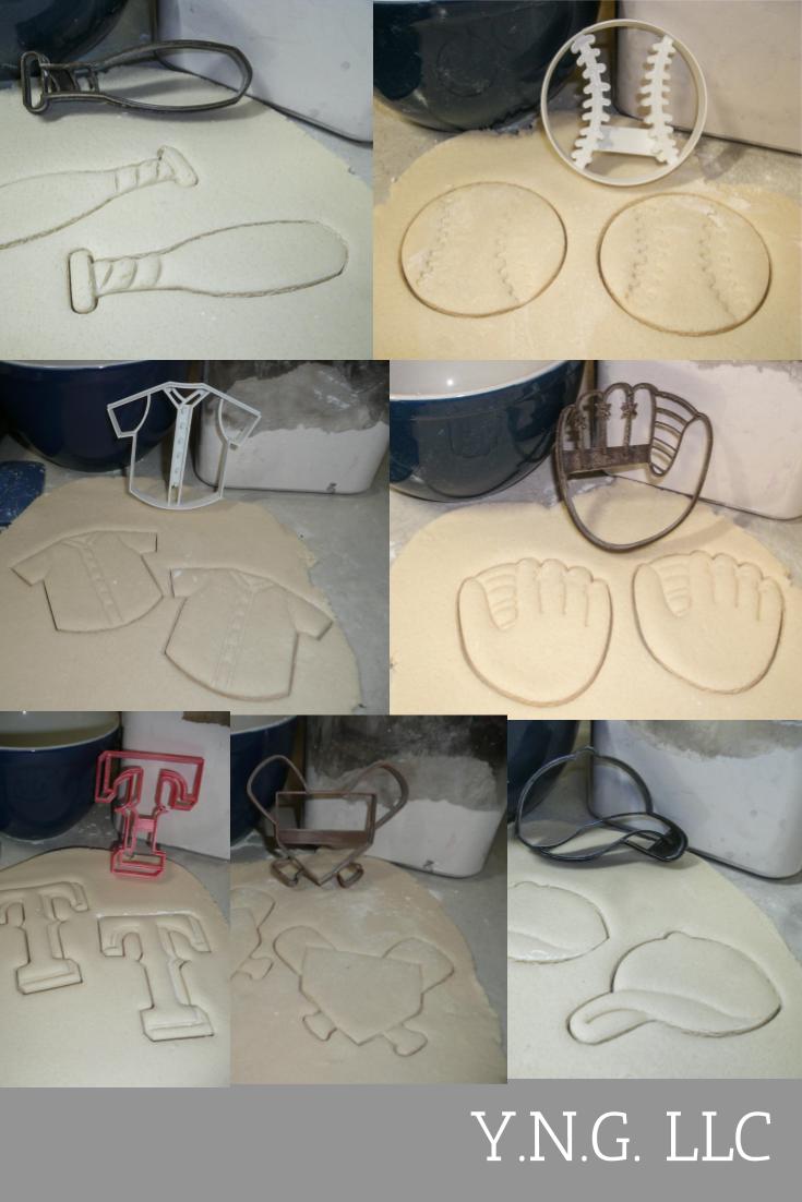 Texas Rangers T Logo MLB Baseball Team Set Of 7 Cookie Cutters USA PR1269