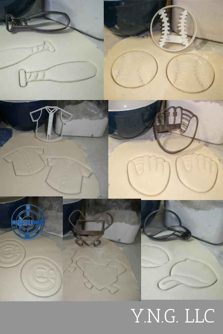 Chicago Cubs MLB Baseball Team C Logo Set Of 7 Cookie Cutters USA PR1270
