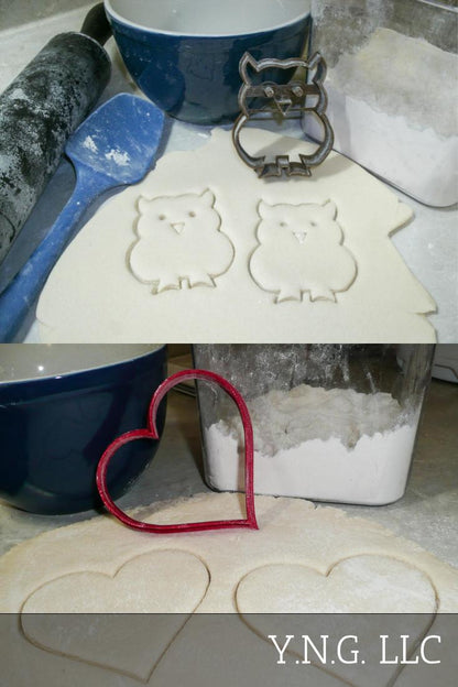 Owl Always Love You Valentines Baby Shower Set Of 2 Cookie Cutters USA PR1224