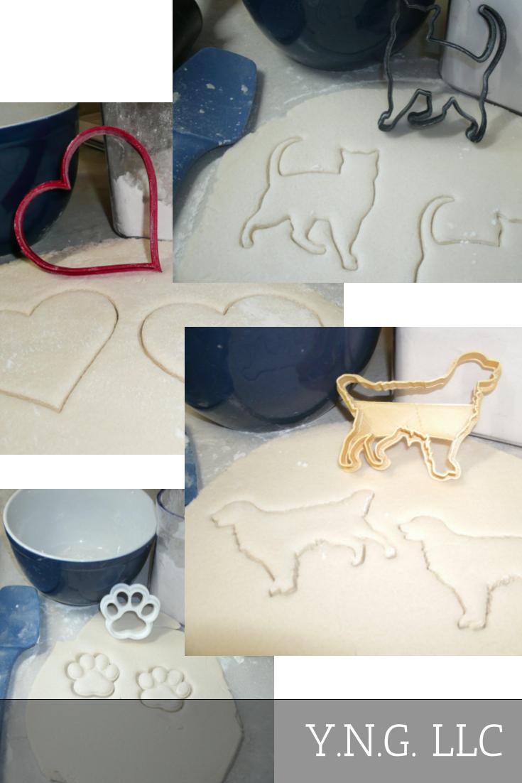 Rescue Pets Are Best Dog Cat Paw Heart Set Of 4 Cookie Cutters USA PR1042