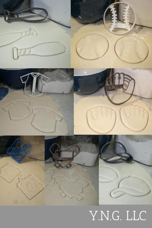 Tampa Bay Rays MLB Baseball Team Logo Set Of 7 Cookie Cutters USA PR1276