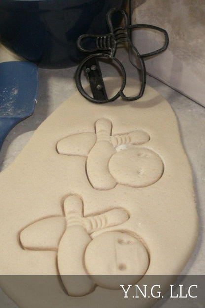 Bowling Ball Pins Shirt Sport Activity Hobby Set Of 4 Cookie Cutters USA PR1372