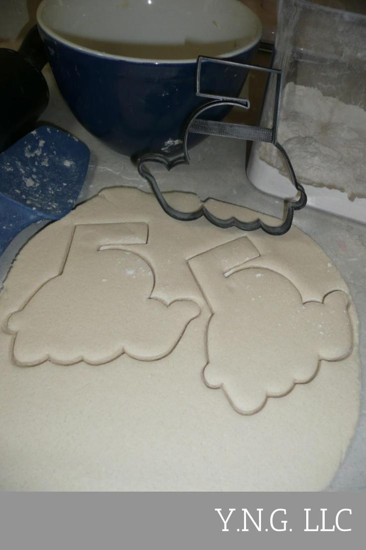 Number Five 5 Outline Fancy Word Birthday Anniversary Cookie Cutter USA PR3005