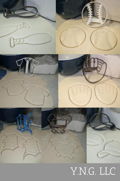 Detroit Tigers MLB Baseball Team Logo Set Of 7 Cookie Cutters USA PR1279