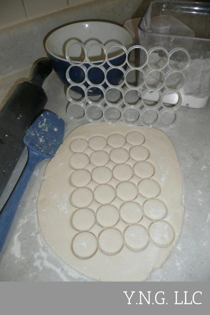 24 Circle Grid 1.25 Inch Each Communion Wafer Cookie Cutter USA PR2895