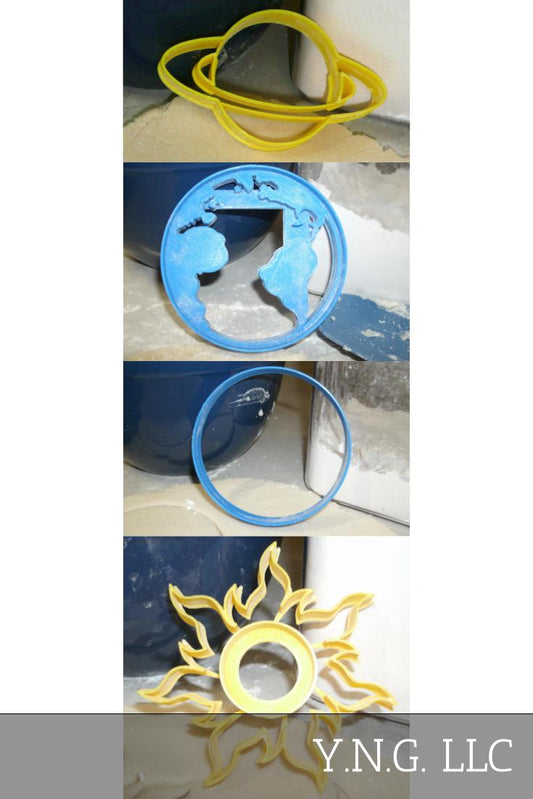 Solar System Planets Space Astronomy Science Set Of 4 Cookie Cutters USA PR1298