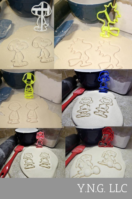 Charlie Brown Peanuts Gang Cartoon Comic Set Of 6 Cookie Cutters USA PR1173