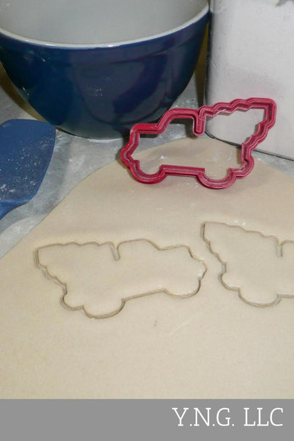 Christmas Tree Hauling Vehicles Holiday Set Of 4 Cookie Cutters USA PR1307