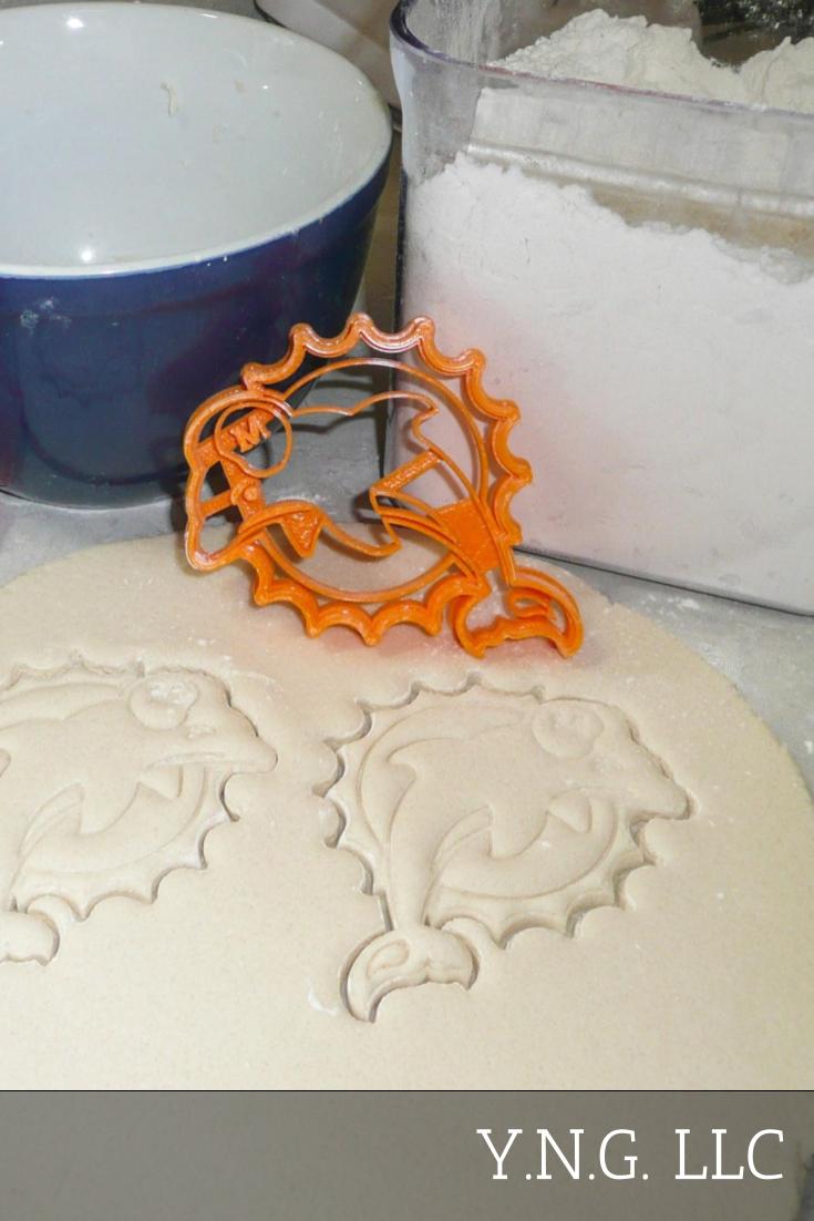 Miami Dolphins NFL Football Logo Set Of 4 Cookie Cutters USA PR1140