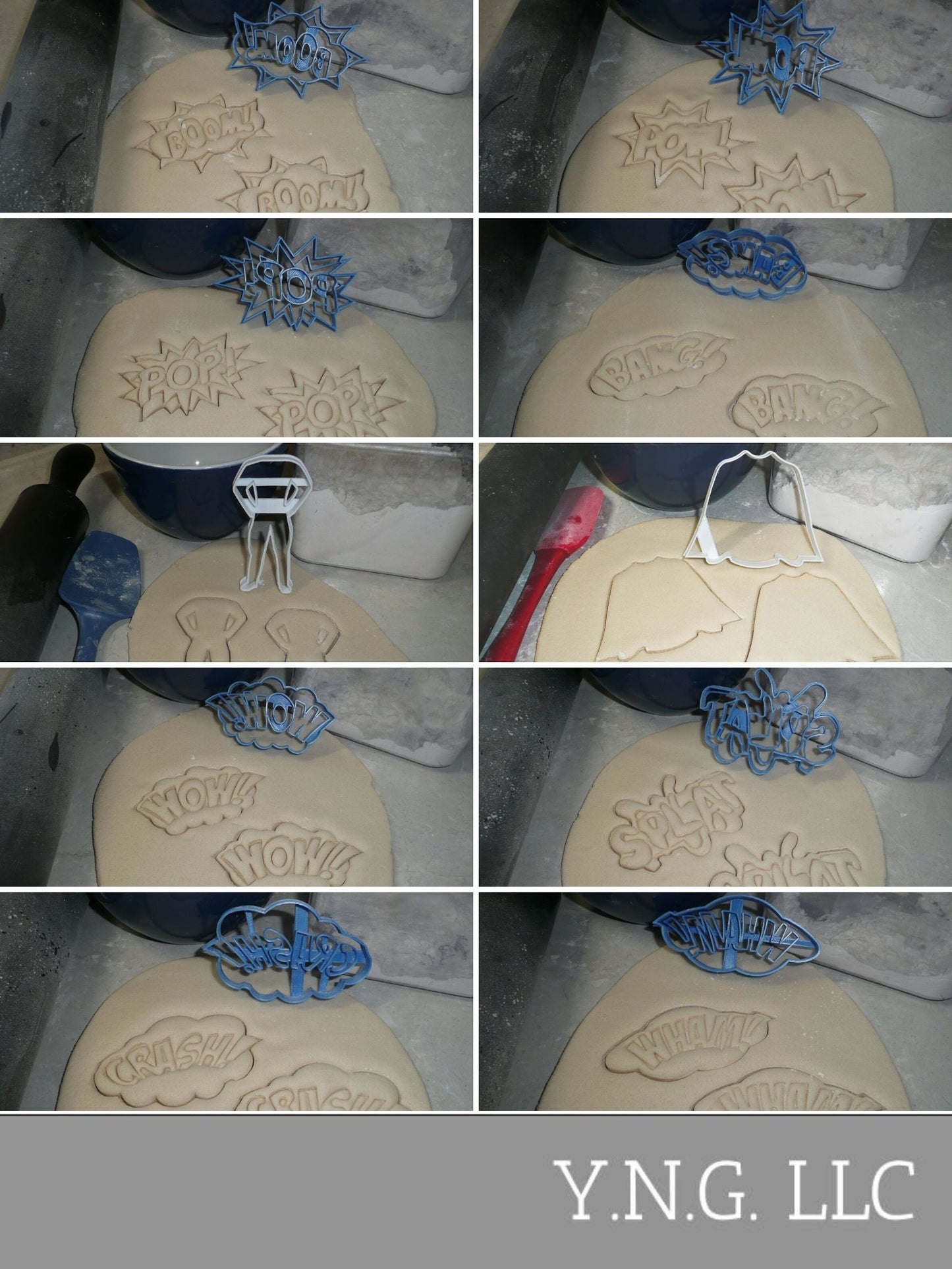 General Superhero Kit Super Hero Set of 10 Cookie Cutters USA PR1495